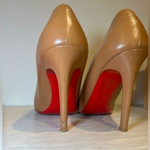 Christian Louboutin Simple 100 Camel Pumps